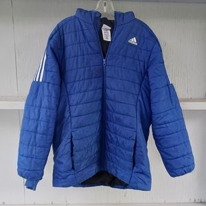 adidas Boys' Classic Puffer Jacket - XL, Team Royal Blue